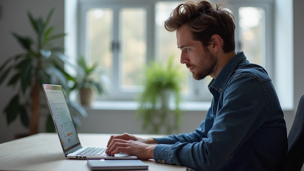 Developer implementeert mobile-first designbenadering op laptop